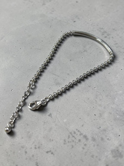 Calm line Ball chain Bar ブレスレット