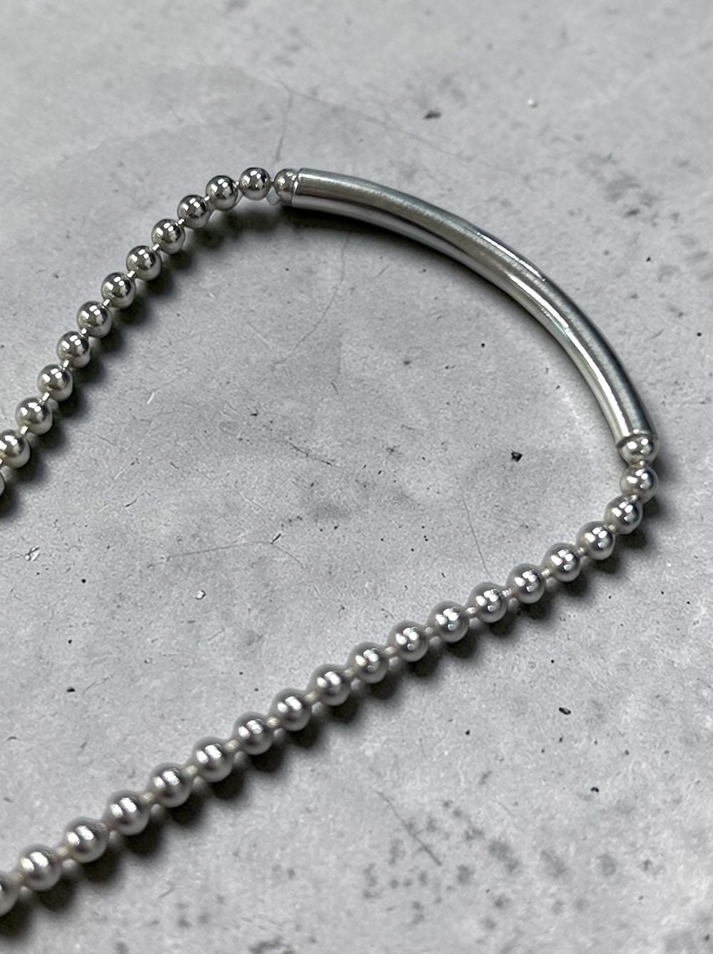Calm line Ball chain Bar ブレスレット