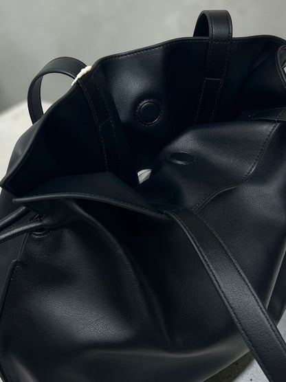 Smooth real leather ロープドロストショルダーバッグ