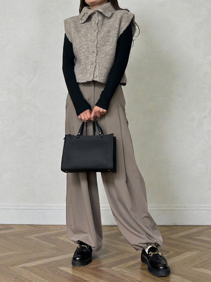 Real leather 2way ミニトートバッグ