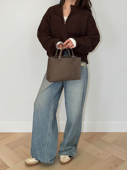 Real leather 2way ミニトートバッグ