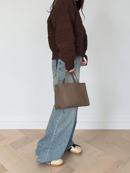 Real leather 2way ミニトートバッグ