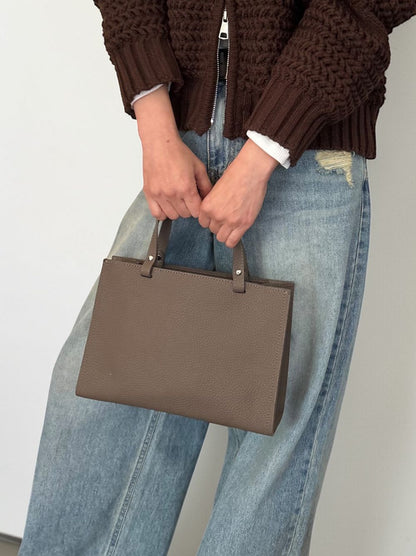 Real leather 2way ミニトートバッグ