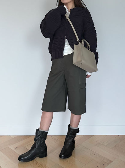 Real leather 2way ミニトートバッグ