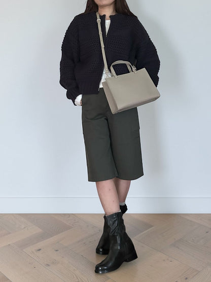 Real leather 2way ミニトートバッグ