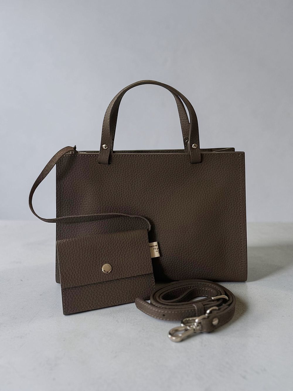 Real leather 2way ミニトートバッグ