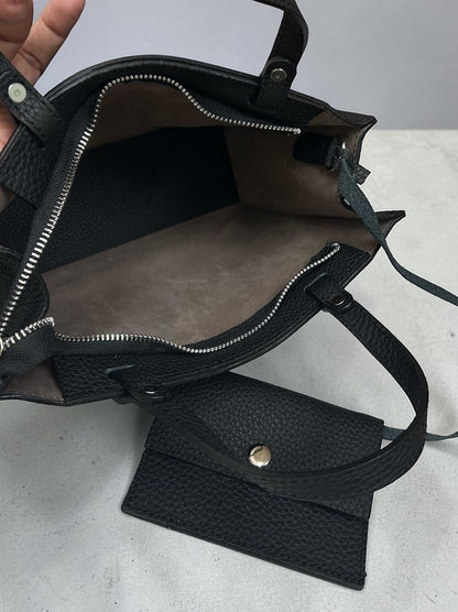 Real leather 2way ミニトートバッグ