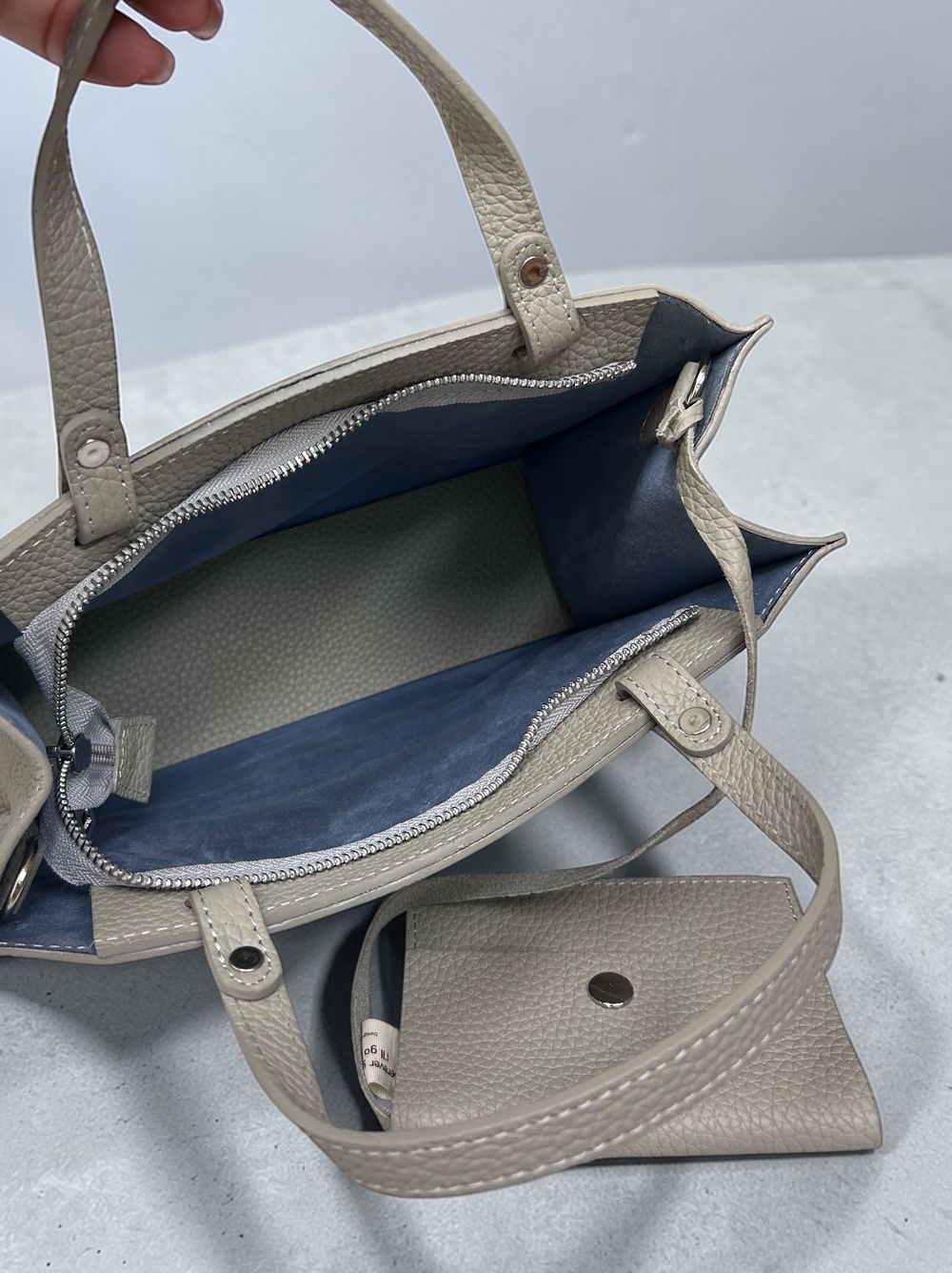Real leather 2way ミニトートバッグ
