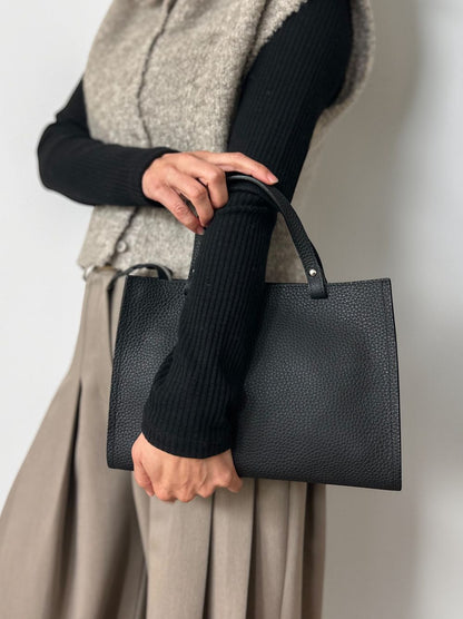 Real leather 2way ミニトートバッグ