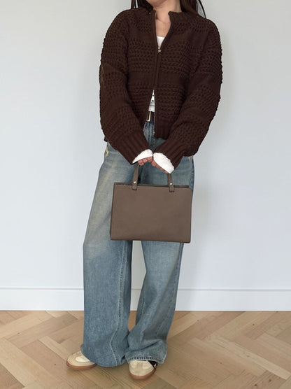 Real leather 2way ミニトートバッグ