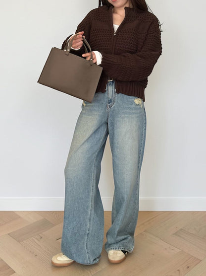 Real leather 2way ミニトートバッグ