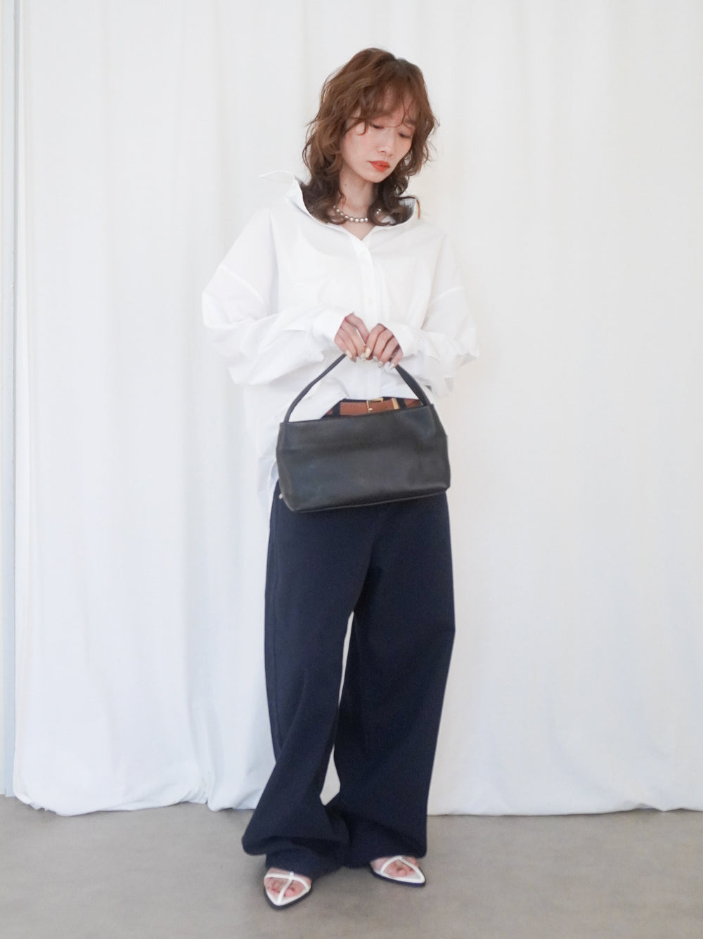 Soft Frame 2wayリアルレザーバッグ