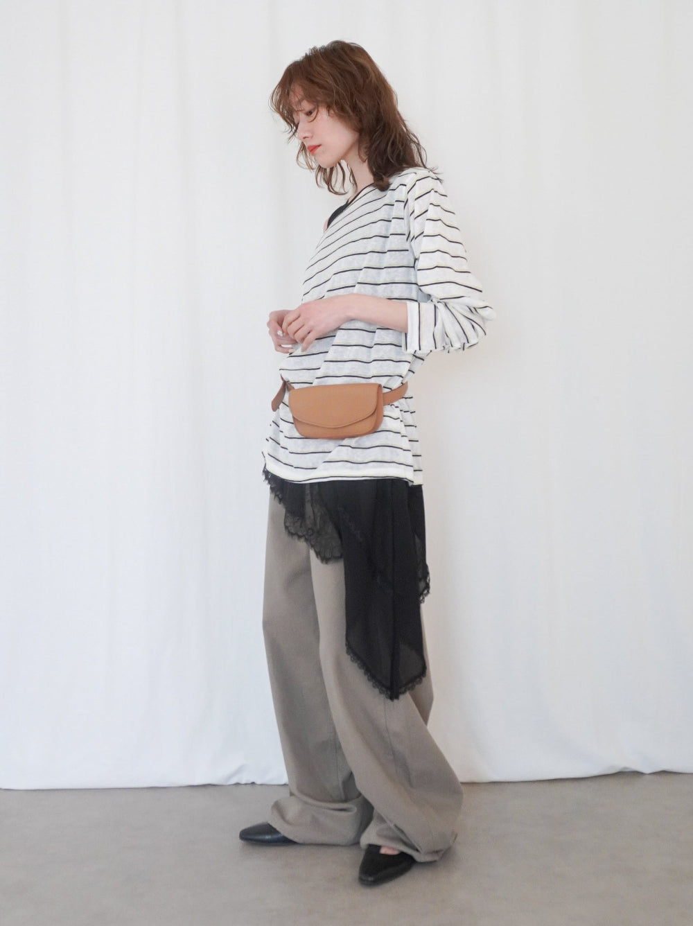 Rounded square フラップベルトポーチ