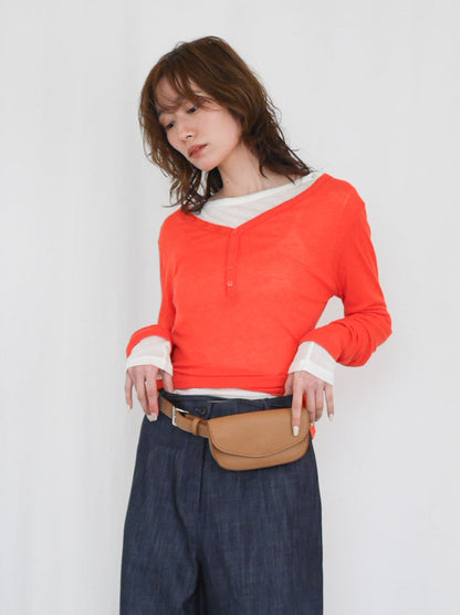 Rounded square フラップベルトポーチ