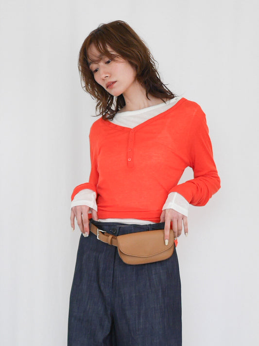 Rounded square フラップベルトポーチ