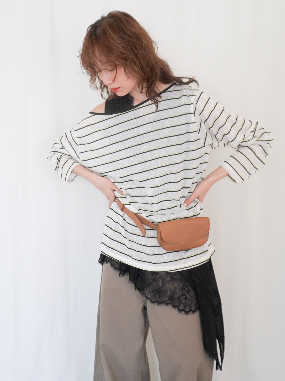 Rounded square フラップベルトポーチ