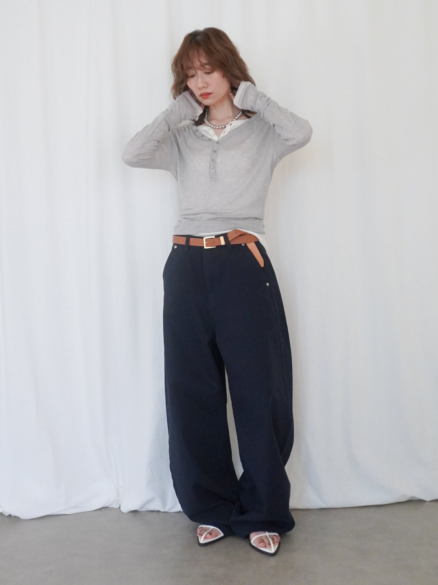 Urban slim 本革シュリンクリアルレザーベルト