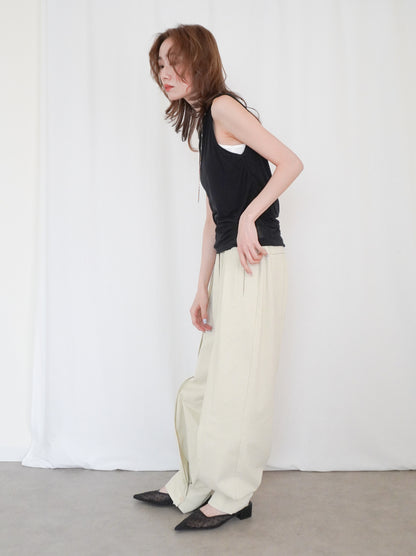 Dot tulle ポインテッドミュール