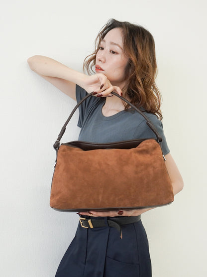 【受注販売・納期2週間】Soft Form スエードコンビ 2WAYショルダーバッグ