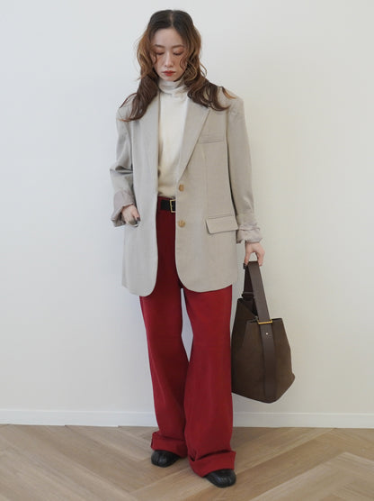 【受注販売・納期2週間】Velour touch ヌバックレザートートバッグ