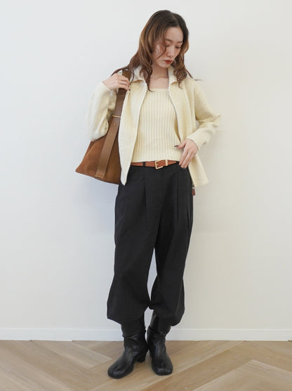 【受注販売・納期2週間】Velour touch ヌバックレザートートバッグ