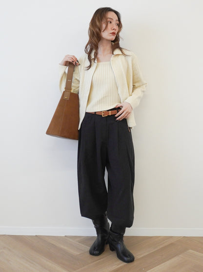 【受注販売・納期2週間】Velour touch ヌバックレザートートバッグ