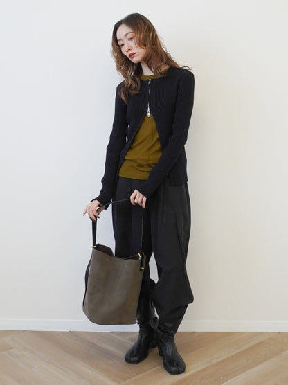 【受注販売・納期2週間】Velour touch ヌバックレザートートバッグ