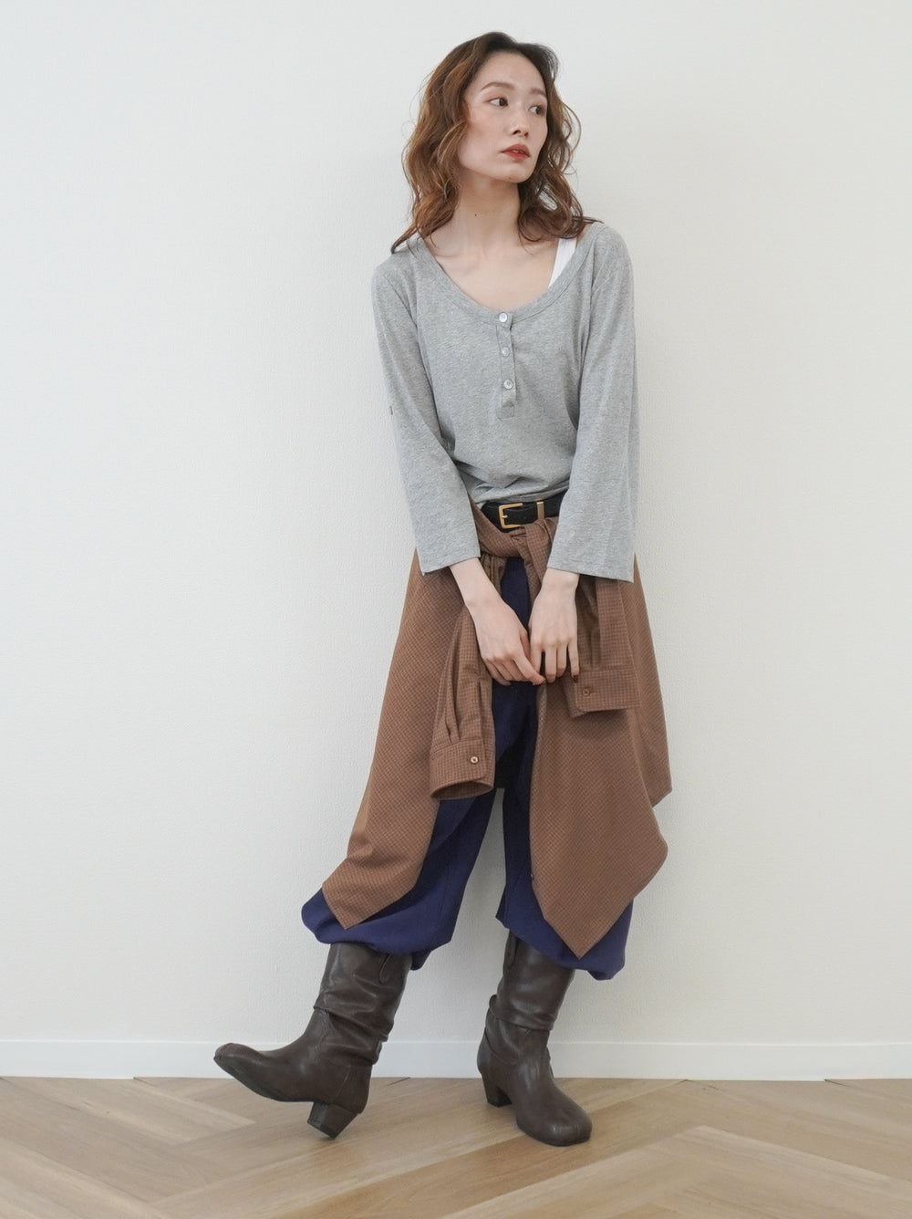 【受注販売・納期2週間】Vintage loose Tabi ミドルブーツ