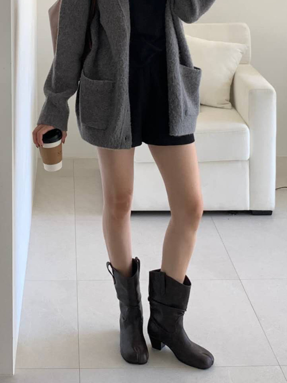 【受注販売・納期2週間】Vintage loose Tabi ミドルブーツ