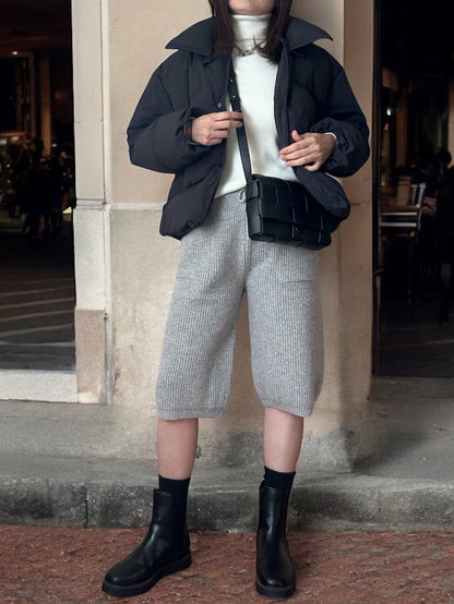 Knit bermuda パンツ