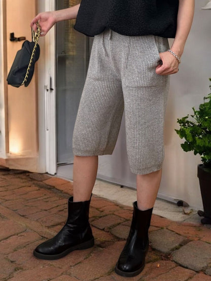 Knit bermuda パンツ