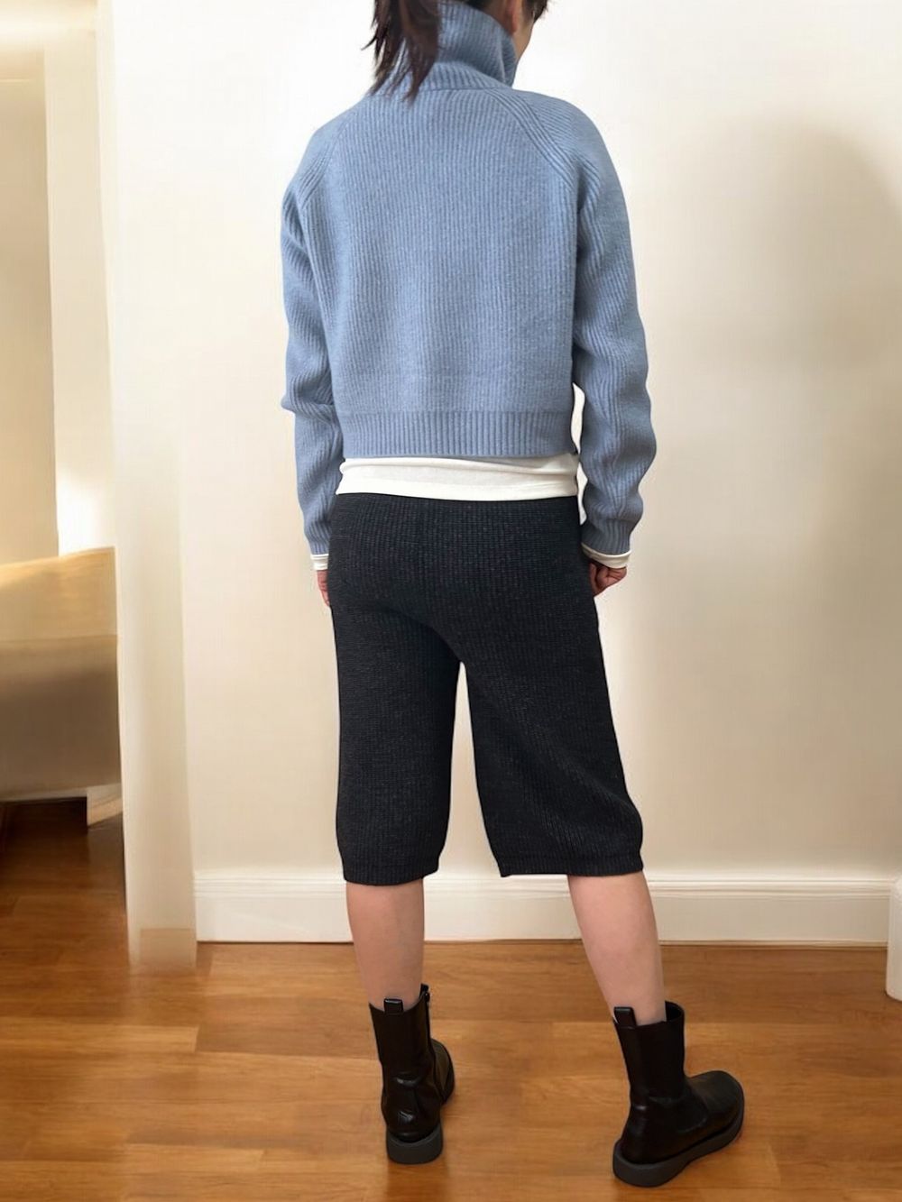 Knit bermuda パンツ