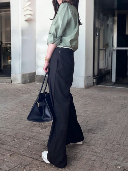 Layered west タックインワイドパンツ