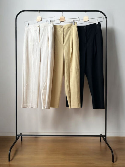 Nylon croped テーパードパンツ