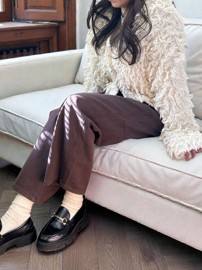ワイドストレート Carpenter cotton pants