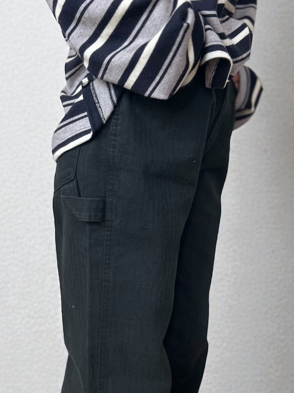 ワイドストレート Carpenter cotton pants