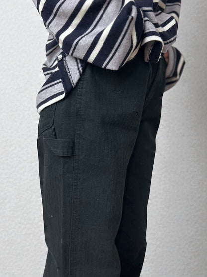 ワイドストレート Carpenter cotton pants