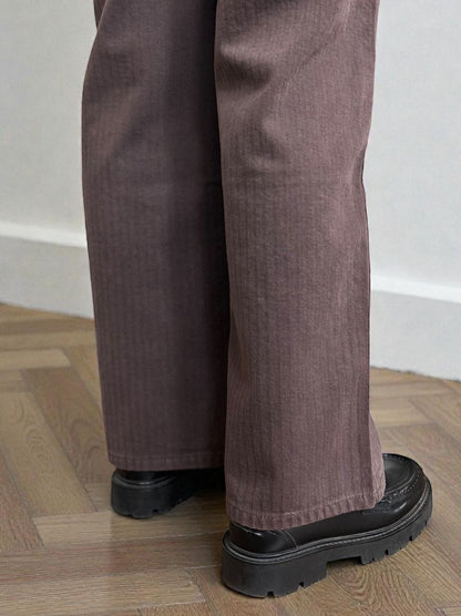 ワイドストレート Carpenter cotton pants
