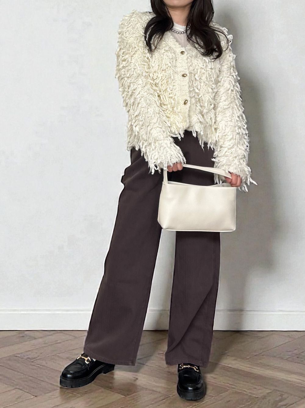 ワイドストレート Carpenter cotton pants