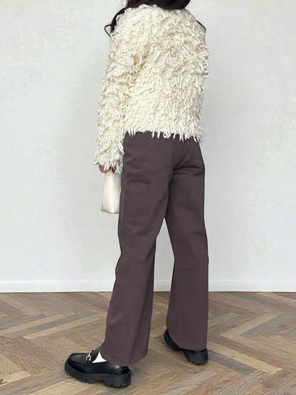 ワイドストレート Carpenter cotton pants