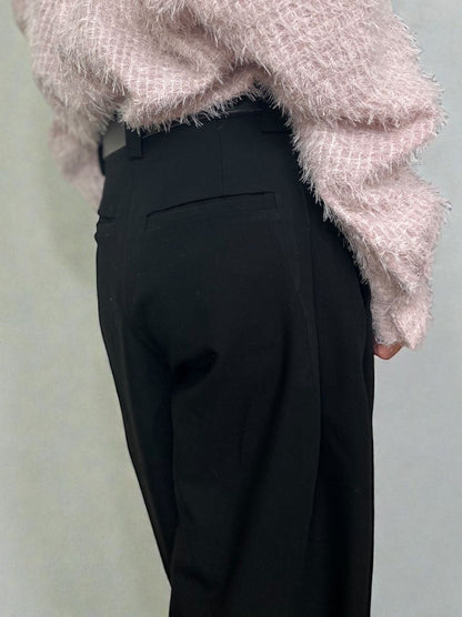 Hem drawstring タックボリュームパンツ