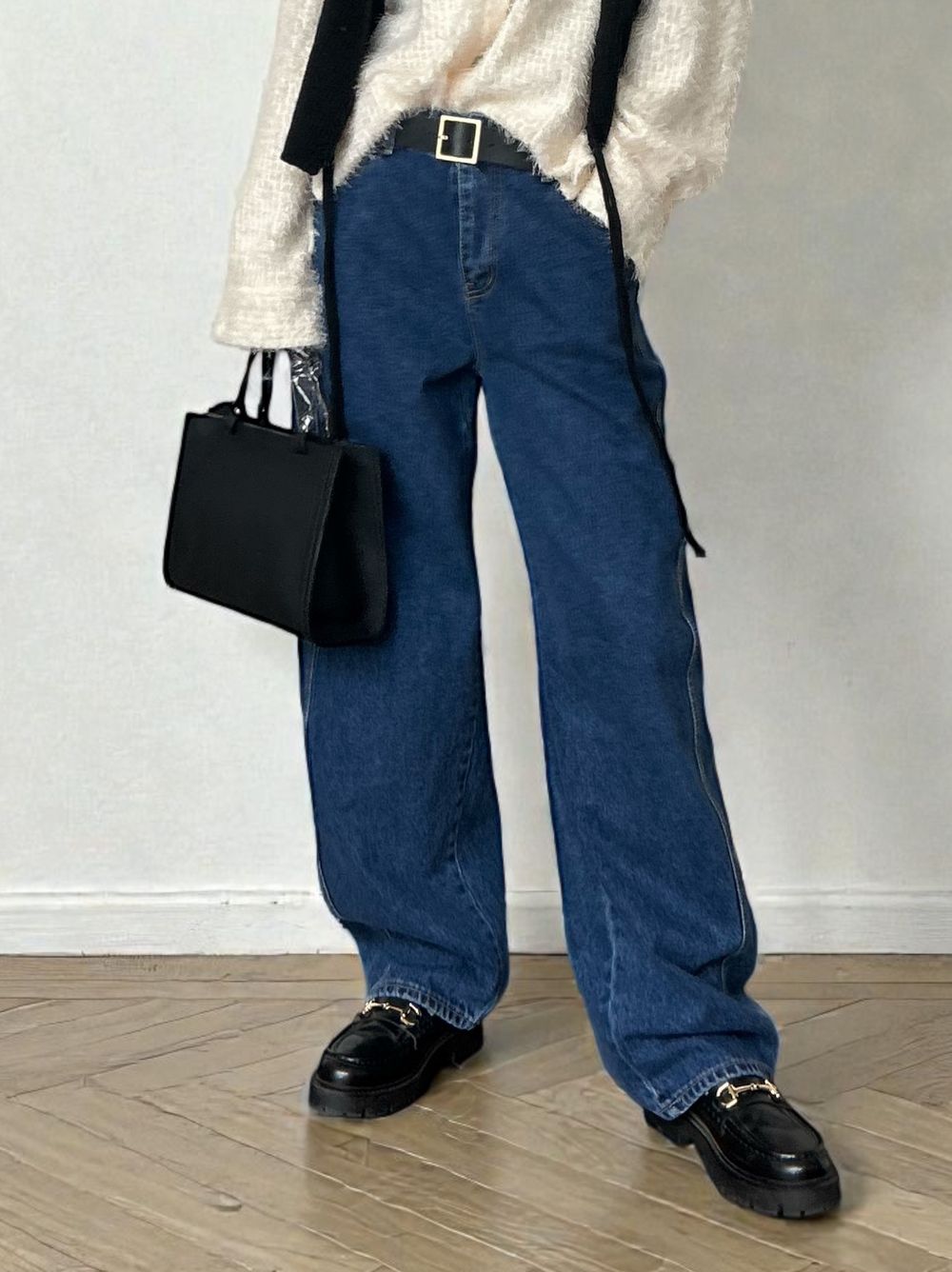 Natural curveサイド カッティングデニム