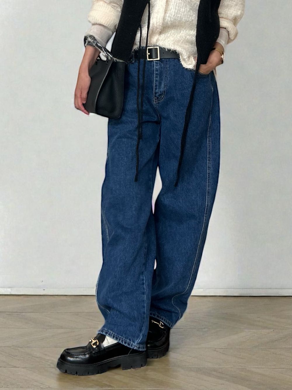 Natural curveサイド カッティングデニム