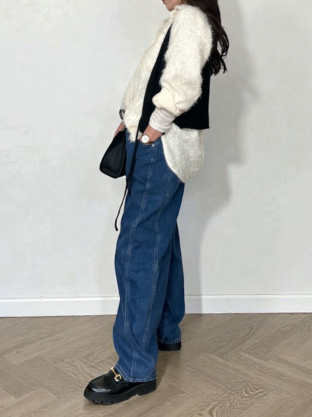 Natural curveサイド カッティングデニム