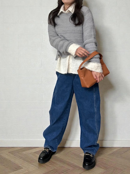 Natural curveサイド カッティングデニム