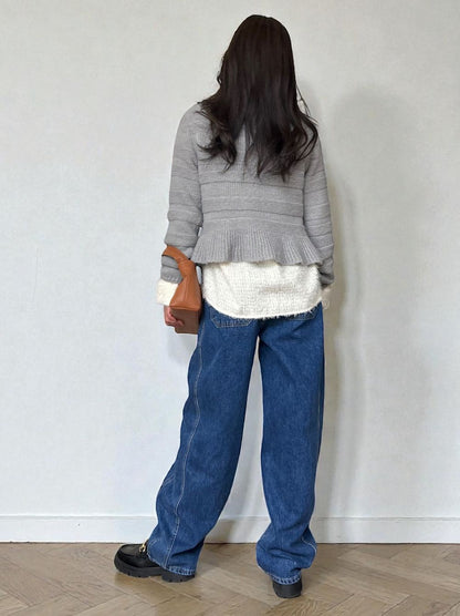 Natural curveサイド カッティングデニム