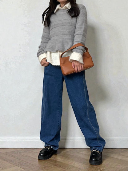 Natural curveサイド カッティングデニム