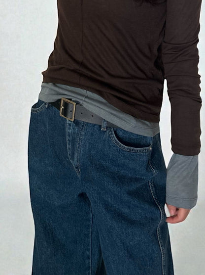 Natural curveサイド カッティングデニム