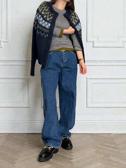 Natural curveサイド カッティングデニム