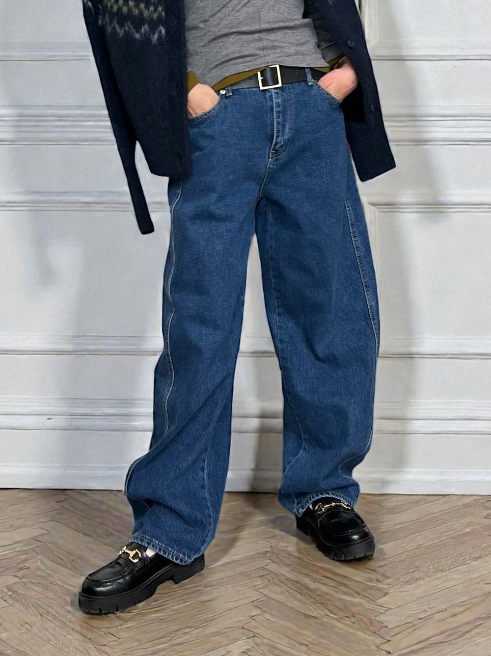 Natural curveサイド カッティングデニム